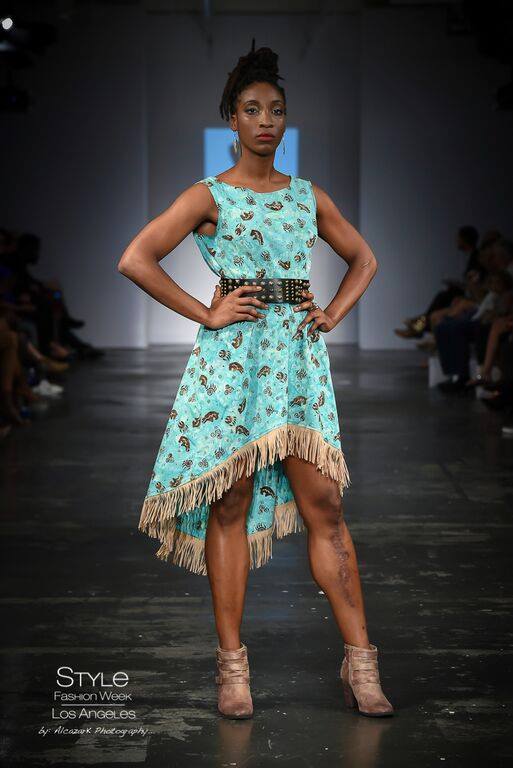 Los Angeles Fashion Week 2015 Spring/Summer Collection @The Reef, LA Designer :: Jill Setah of First Nations Brand :: 1st Lady