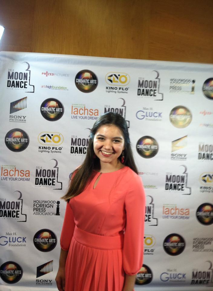 At the 2014 MoonDance Film Festival. Nominated for Best Actress in 
