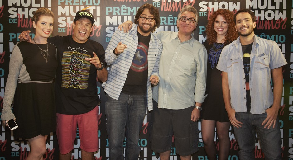 Dani Valente, Sergio Mallandro, Fernando Caruso, Hubert Aranha, Natalia Klein and Bento Ribeiro in Premio Multishow de Humor (2015)