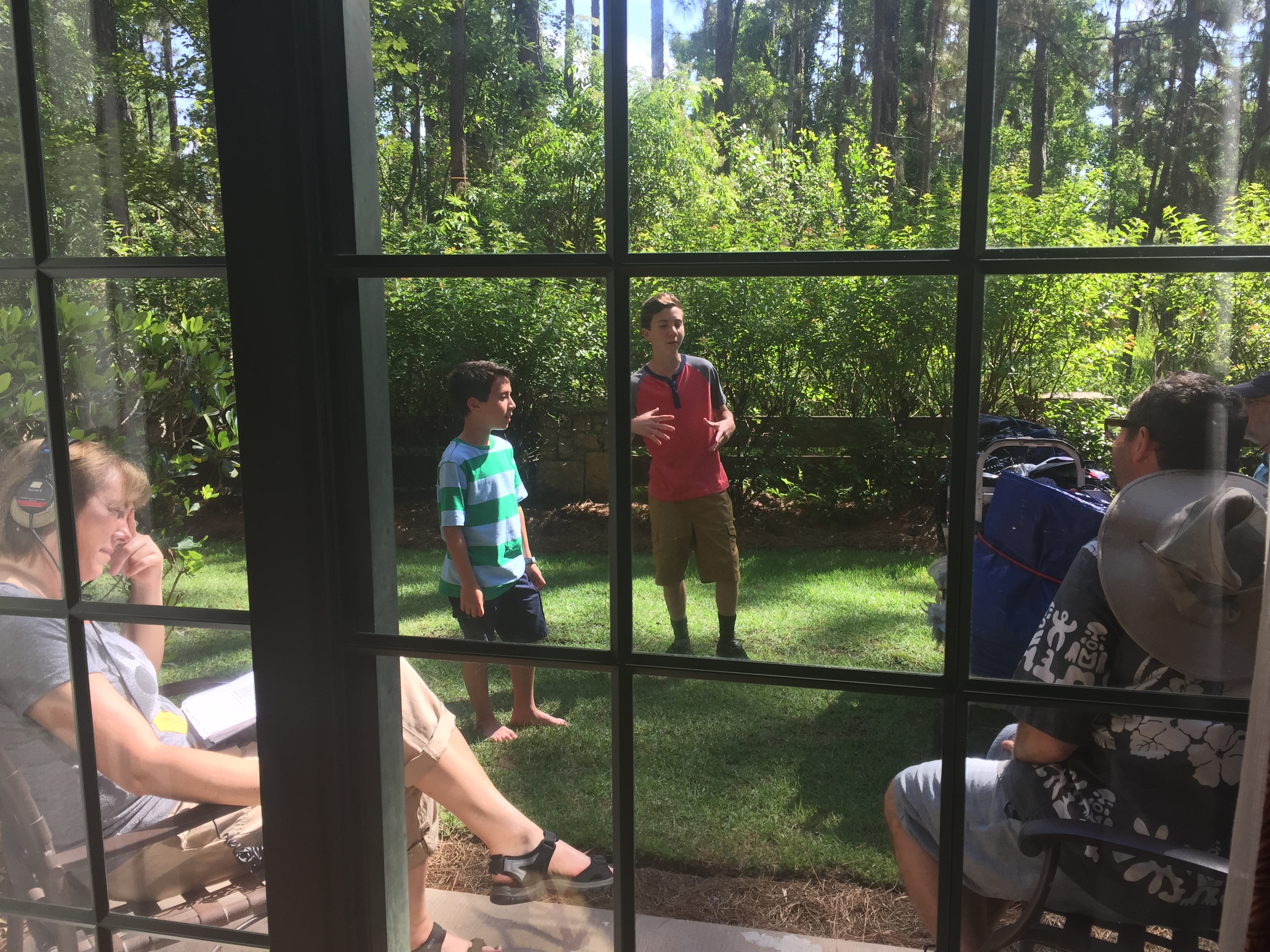 Jordan and his brother Daniel, on the Disney XD set. Getting interviewed and doing their voice overs.