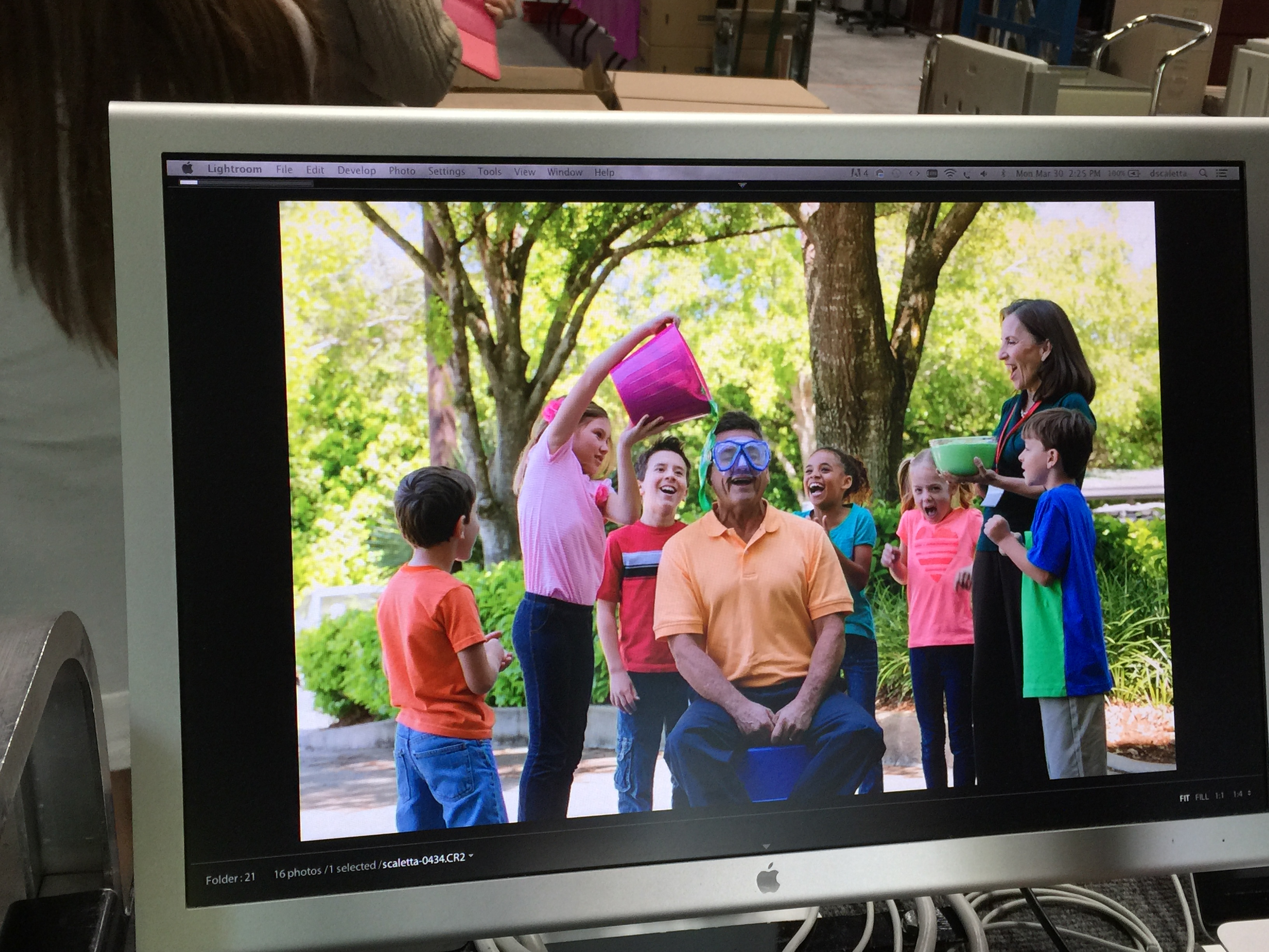 On the set of a Scholastic Books--Fall Print Shoot. Jordan is in the Red Shirt and his little brother, Christian is in the bright orange shirt.