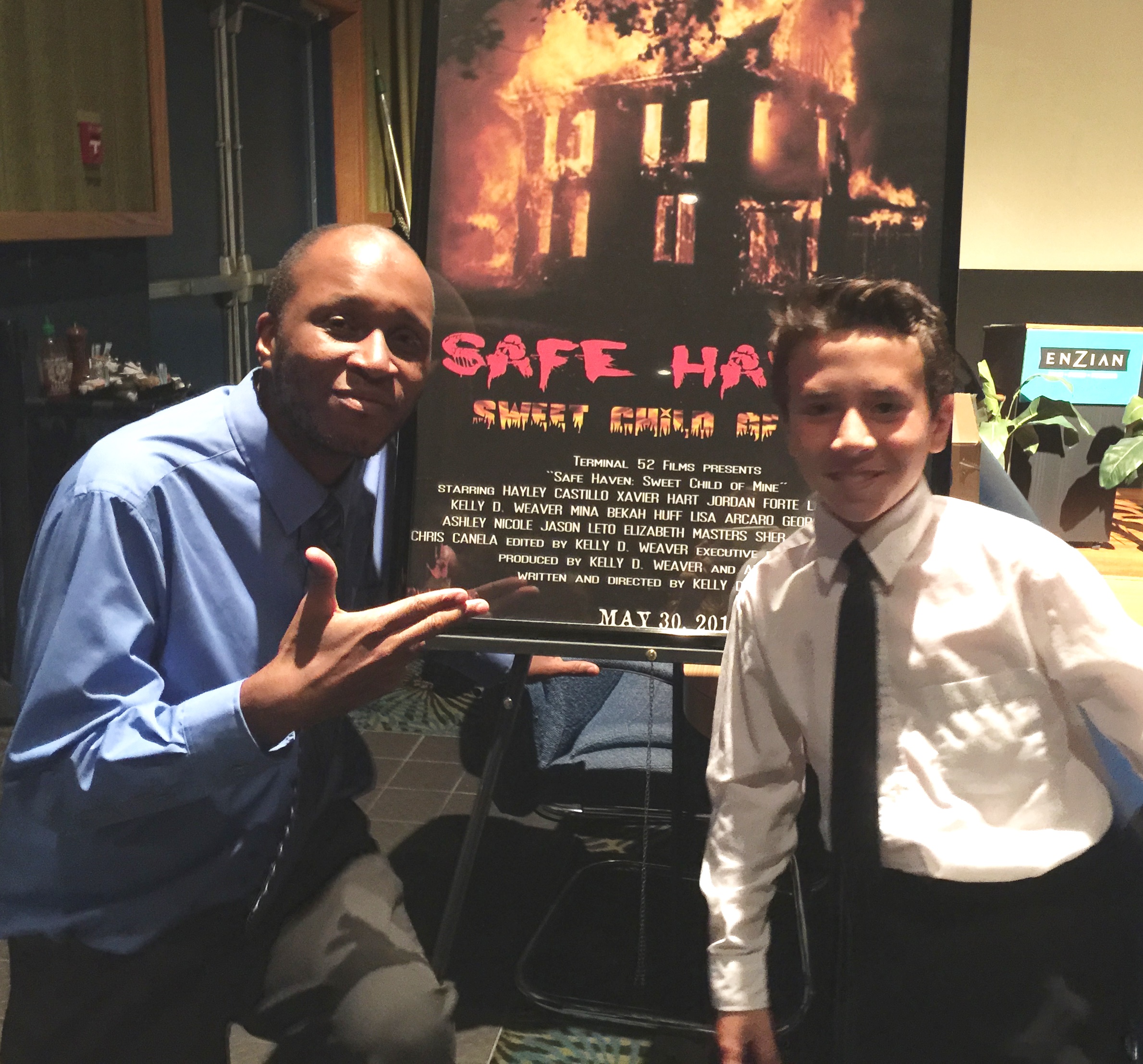 Jordan and Director: Kelly Weaver. At the premiere of Safe Haven: Sweet Child of Mine. Jordan was cast in the role of: Sebastian Mitchell.