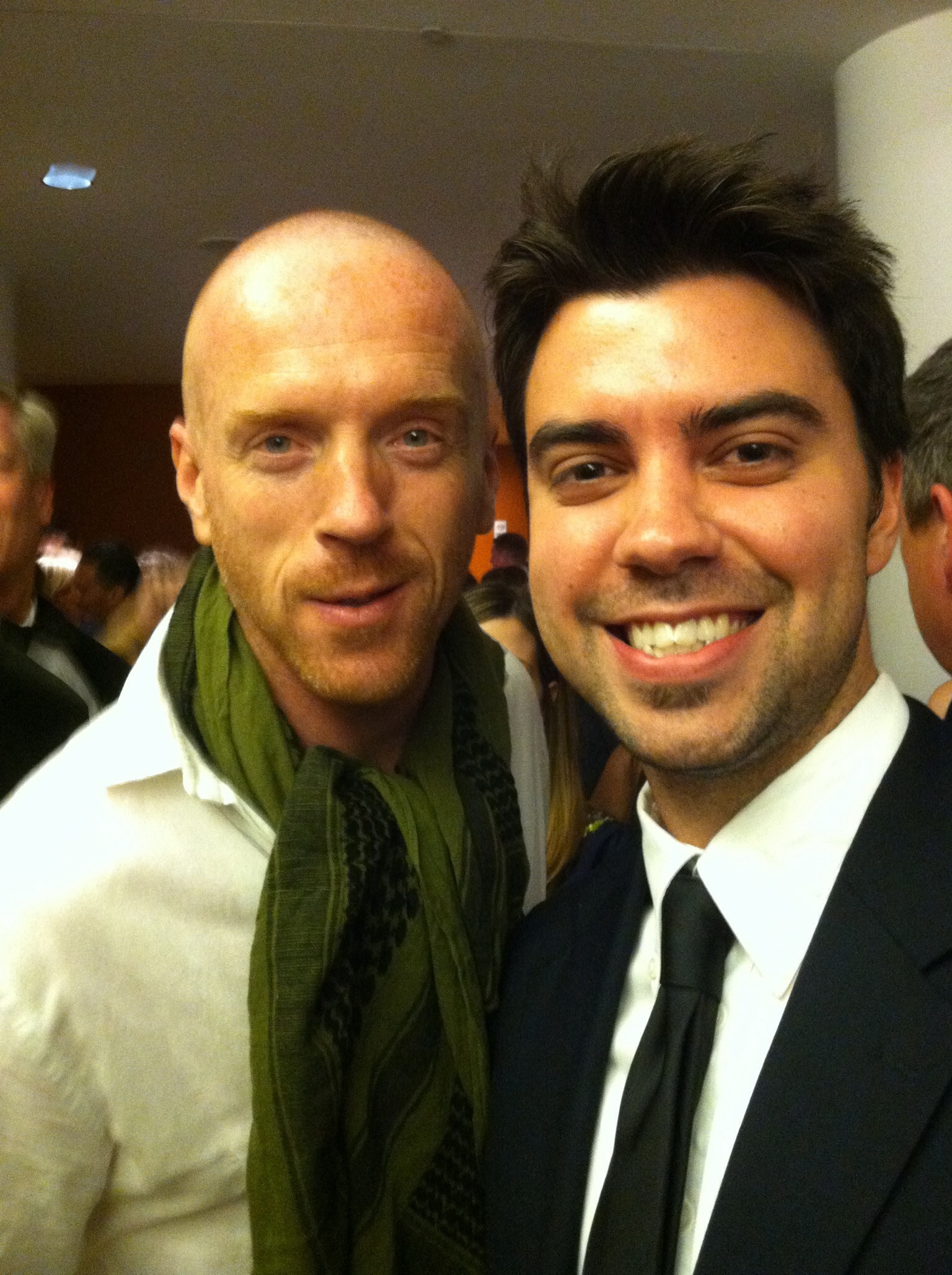 (October 2013) With Damian Lewis at the Season 2 Premiere of Homeland in Charlotte, NC.