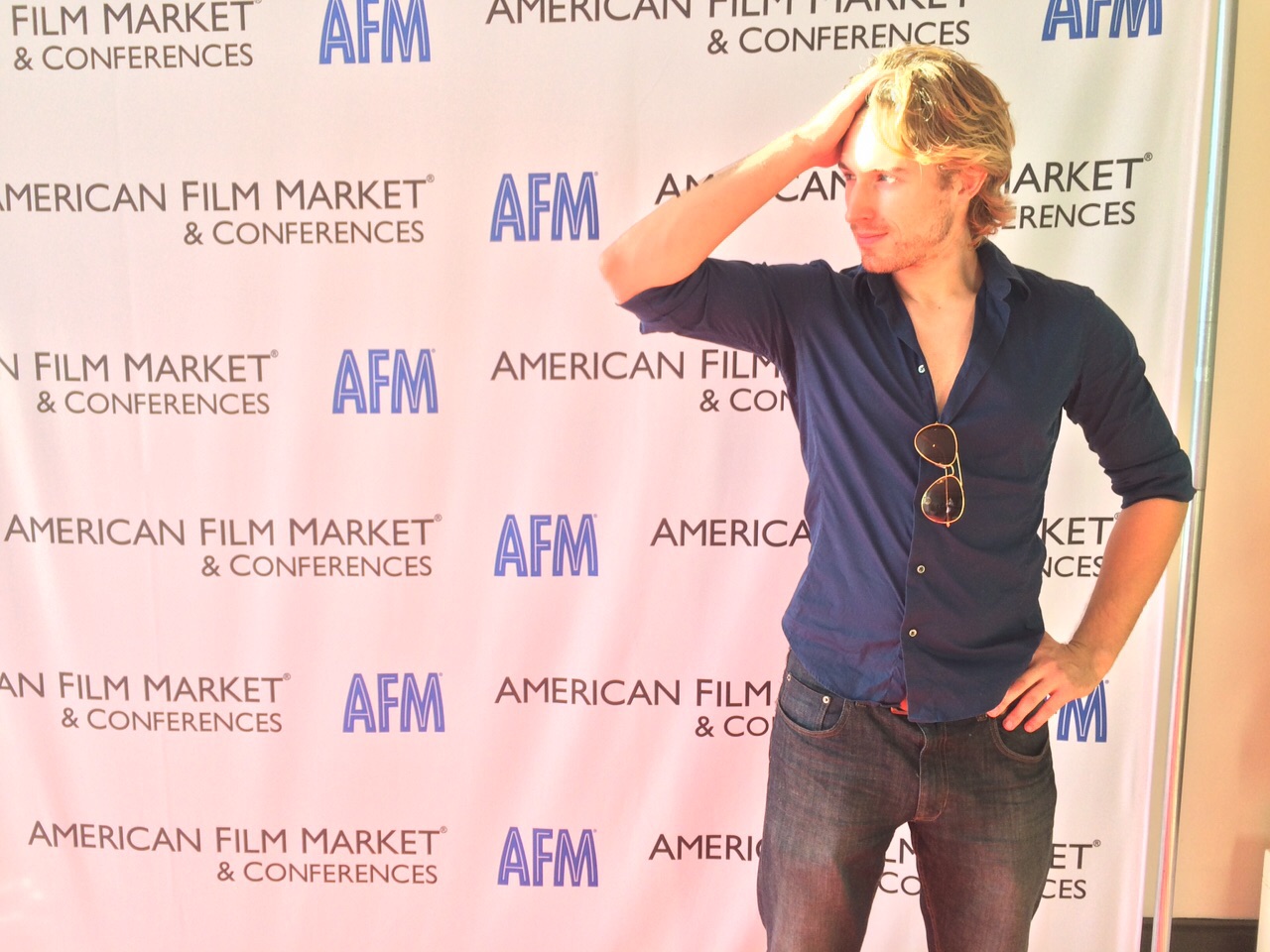 Jesse Welch at the American Film Market