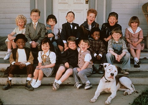 Ross Bagley, Juliette Brewer, Blake Jeremy Collins, Blake McIver Ewing, Bug Hall, Brittany Ashton Holmes, Heather Karasek, Zachary Mabry, Courtland Mead, Sam Saletta, Travis Tedford, Jordan Warkol and Kevin Jamal Woods in The Little Rascals (1994)