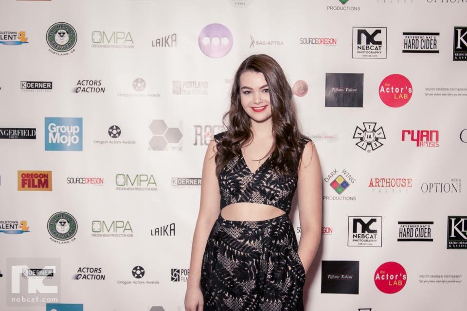 Red carpet for the OMPA Actor's Awards. Nominated for best actress in a theatrical role