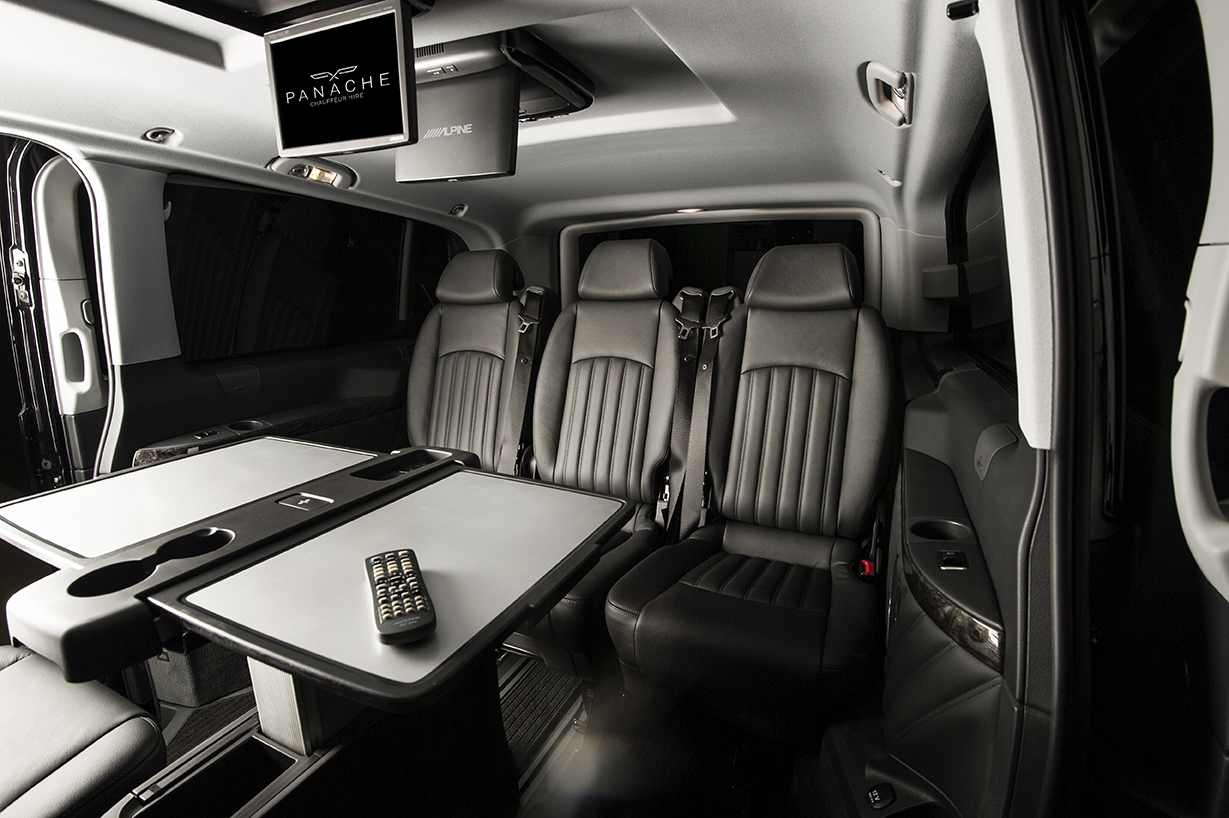 Functional interior of Mercedes Viano people carrier