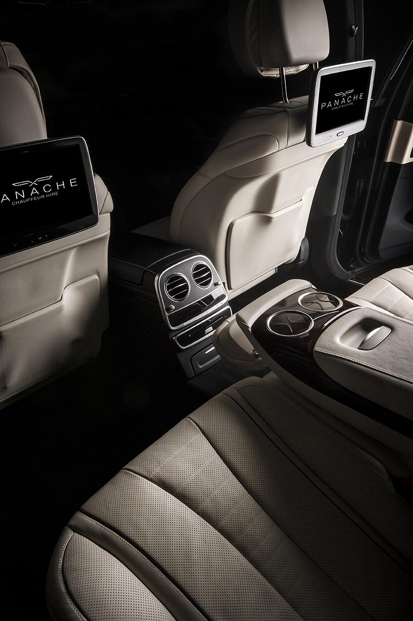 Luxurious interior of Mercedes S Class