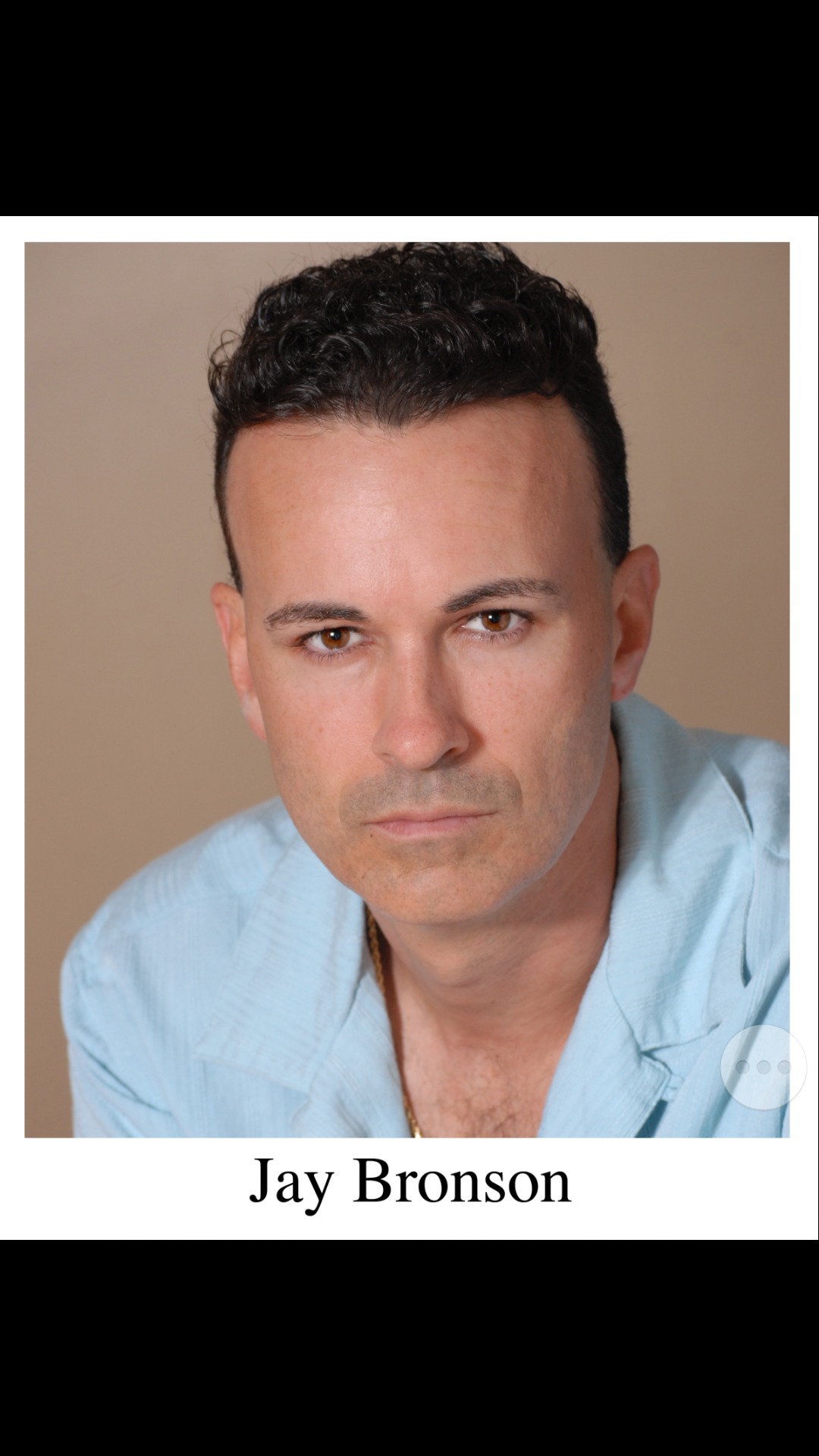 Head shot of actor, model and comedian Jay Bronson