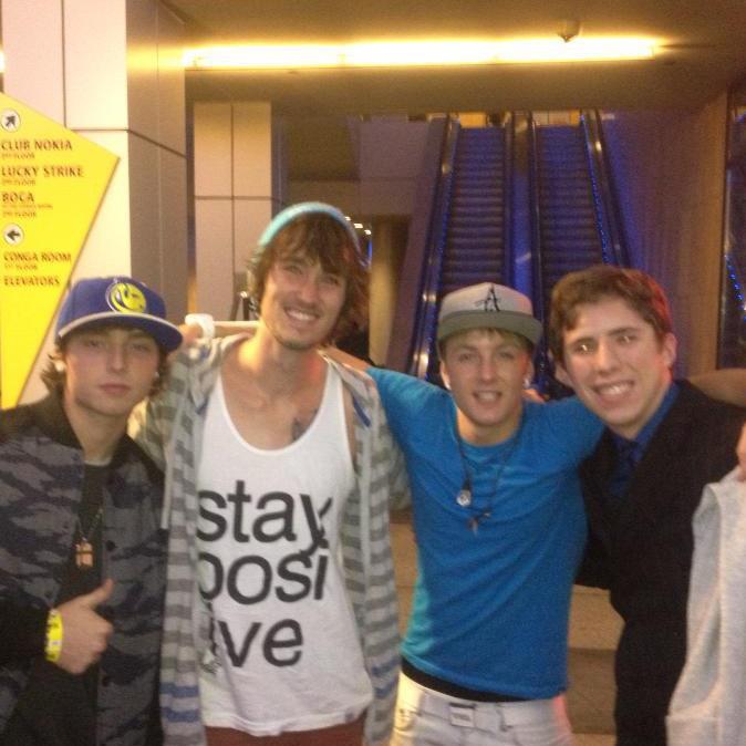 Posing with Emblem3, 2012