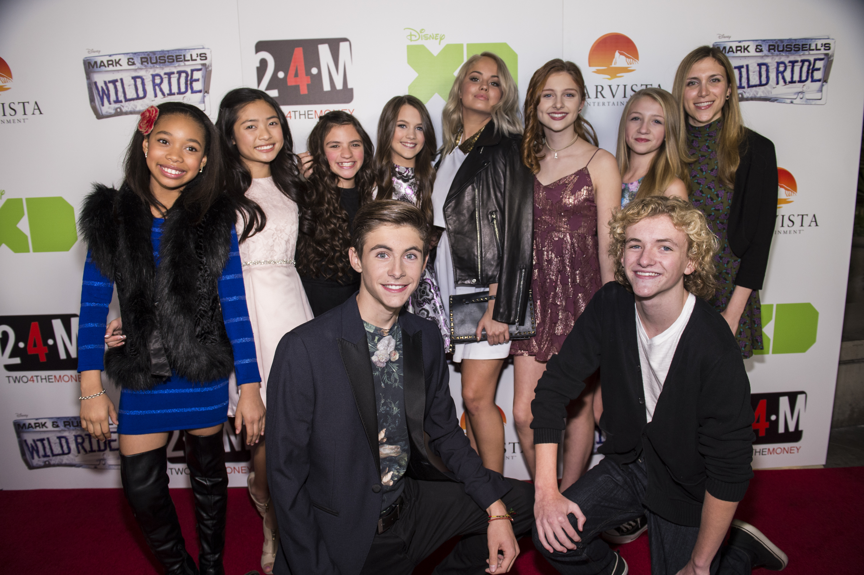 The cast of MarVistas Jessica Darlings It List attend the Mark & Russells Wild Ride red carpet premiere in celebration of the films release on DisneyXD November 23, 2015 and Digital HD November 24, 2015 at ArcLight Hollywood in Los Angeles, CA.