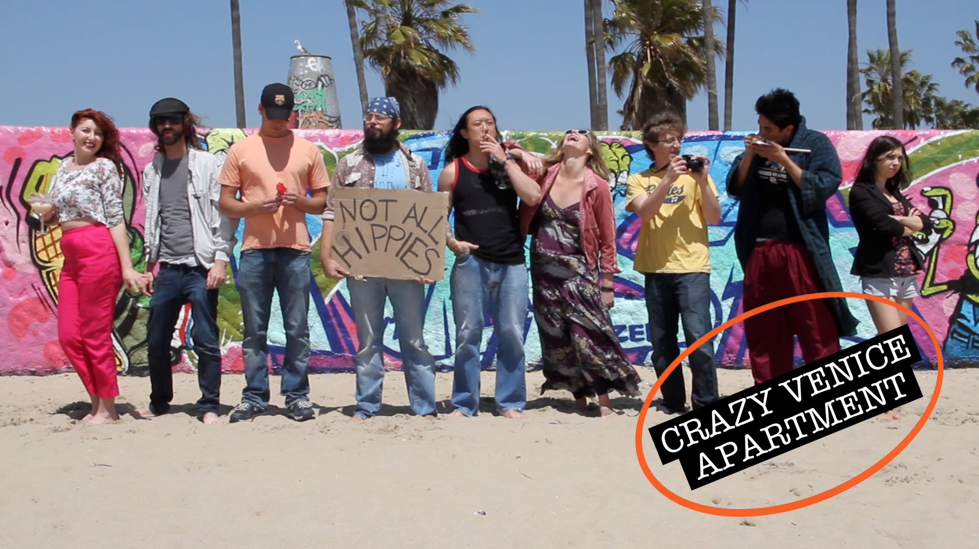 Felipe Osorio, Katharine Nova, Christopher Silva, Brian Chang and Annabell Osorio in Crazy Venice Apartment