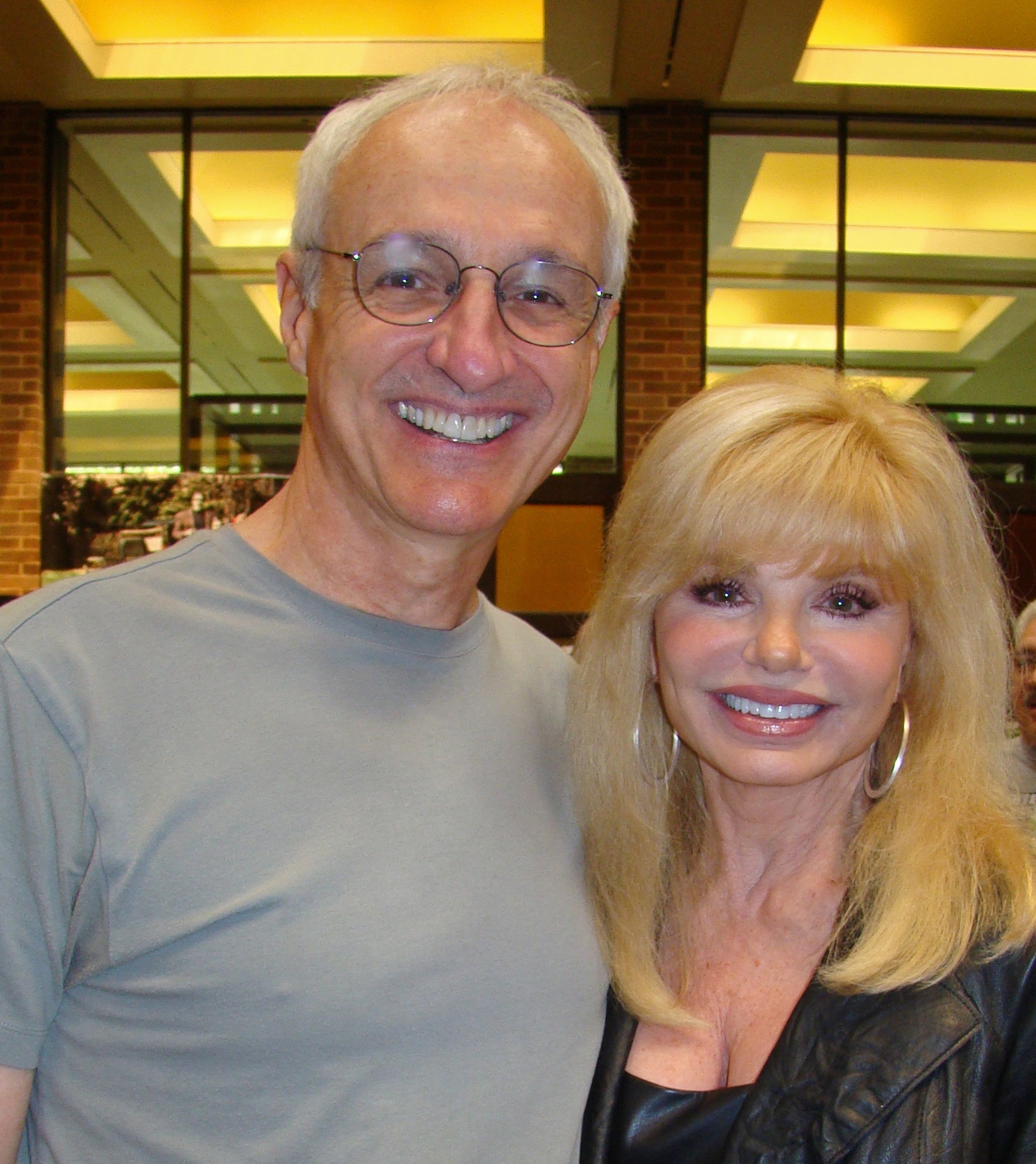 Michael and friend Loni Anderson in April, 2011