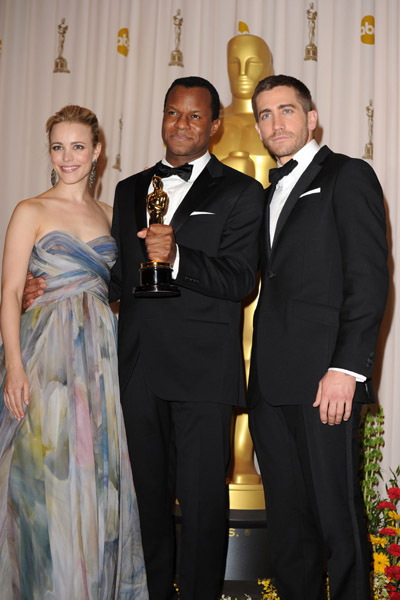 Jake Gyllenhaal, Rachel McAdams and Geoffrey Fletcher at event of The 82nd Annual Academy Awards (2010)