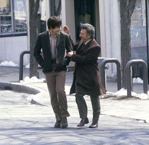 Still of Dustin Hoffman and Jake Gyllenhaal in Moonlight Mile (2002)