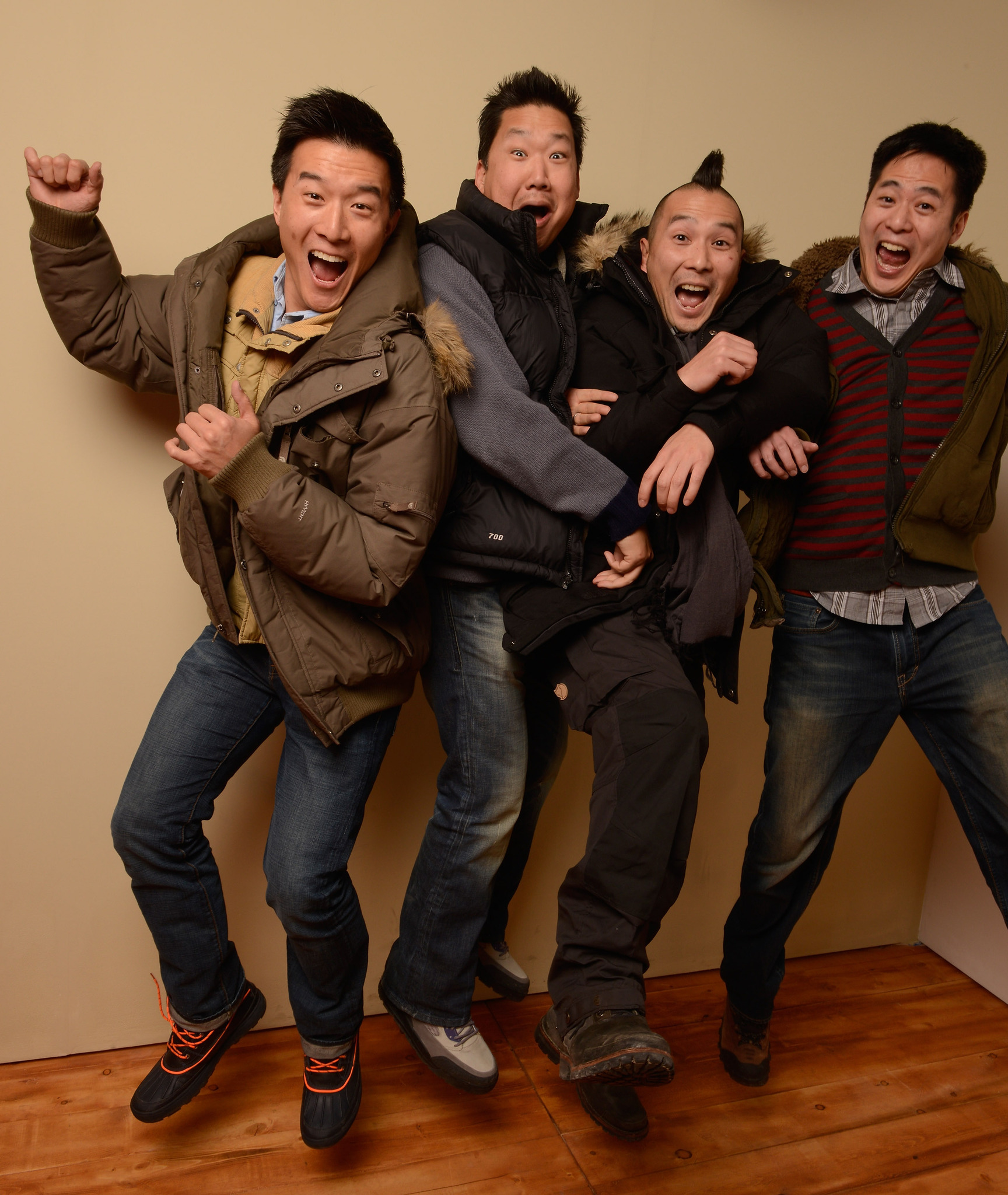 Brian Yang, Evan Leong, Christopher C. Chen and Allen Lu at event of Linsanity (2013)