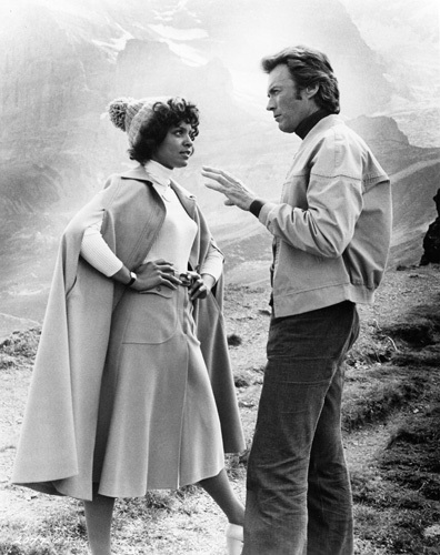 Clint Eastwood directs Vonetta McGee, THE EIGER SANCTION, 1977, Universal, I.V.