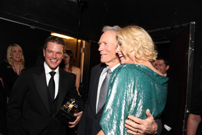 Clint Eastwood, Charlize Theron and Matt Damon