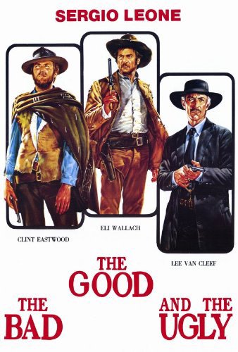 Clint Eastwood, Lee Van Cleef and Eli Wallach in Geras, blogas ir bjaurus (1966)