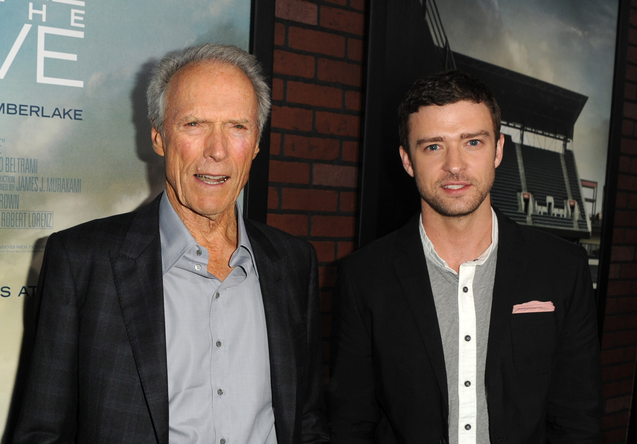 Clint Eastwood and Justin Timberlake at event of Trouble with the Curve (2012)