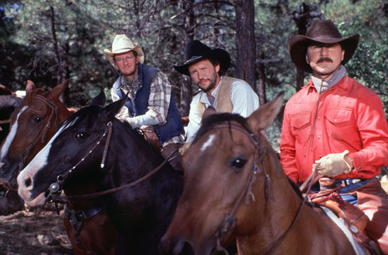 Billy Crystal, Bruno Kirby and Daniel Stern in City Slickers (1991)