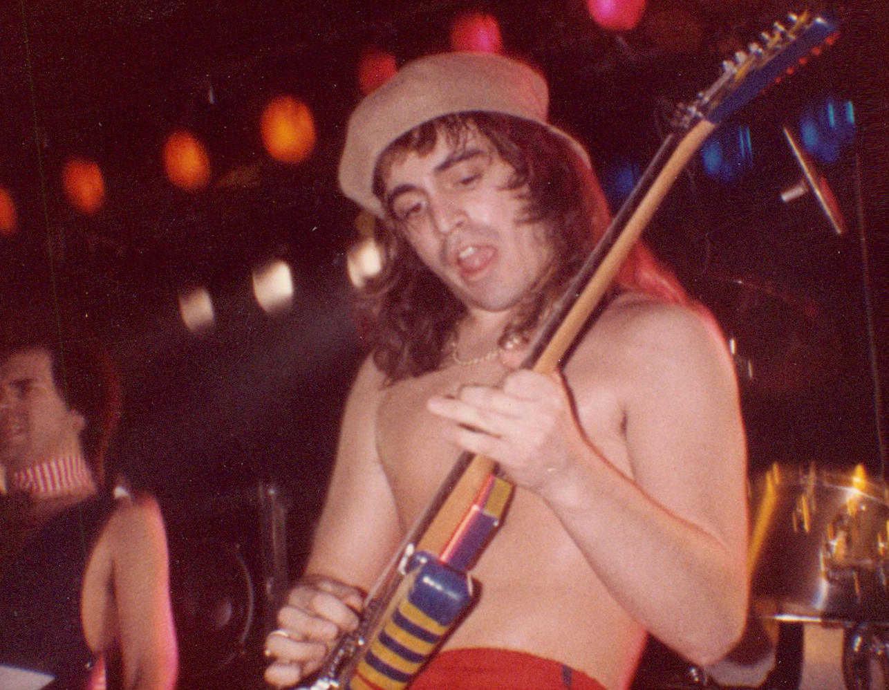 Gerard de Marigny performing with AMERICADE at L'Amours CLub (Brooklyn, NY) - c. 1983