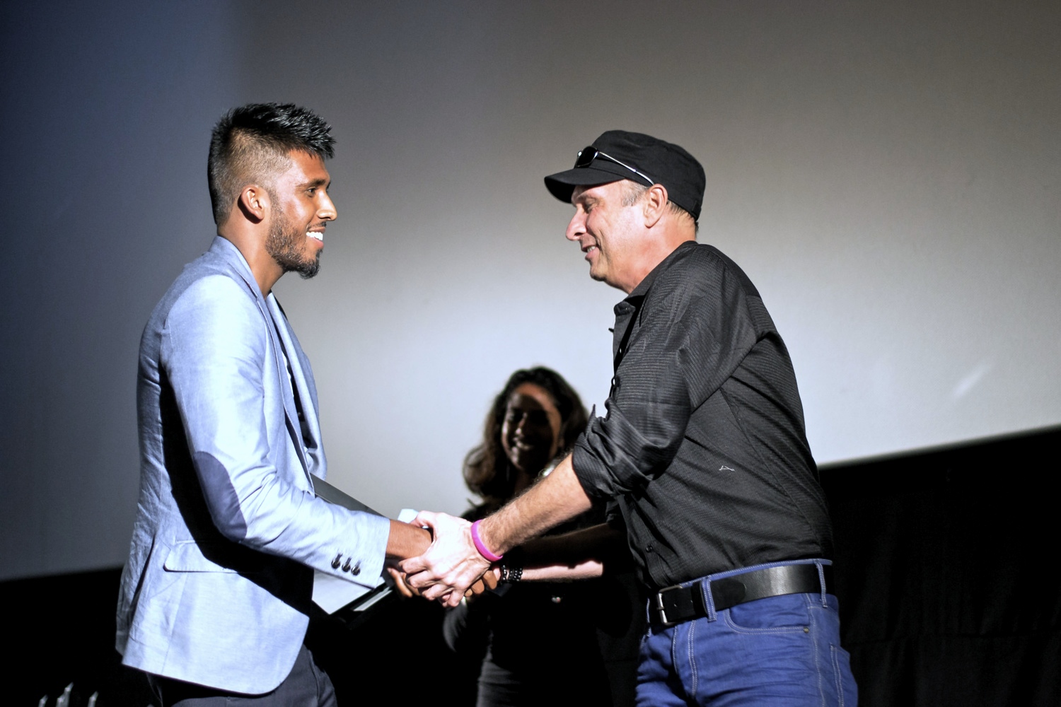 At the 2nd Annual TFsFF ( Toronto Film School Festival of Films) receiving the 2014's Best Music Video Award for Formula Rush