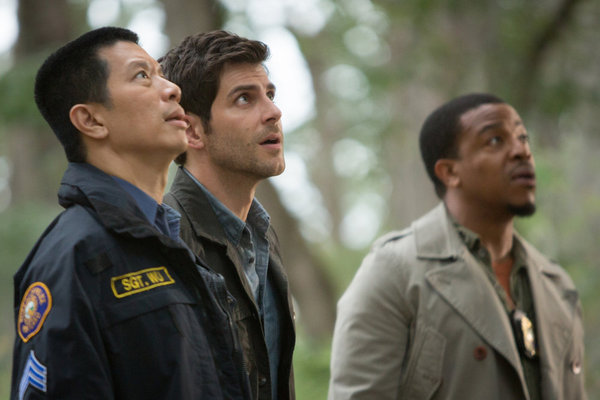 Still of Russell Hornsby, Reggie Lee and David Giuntoli in Grimm (2011)