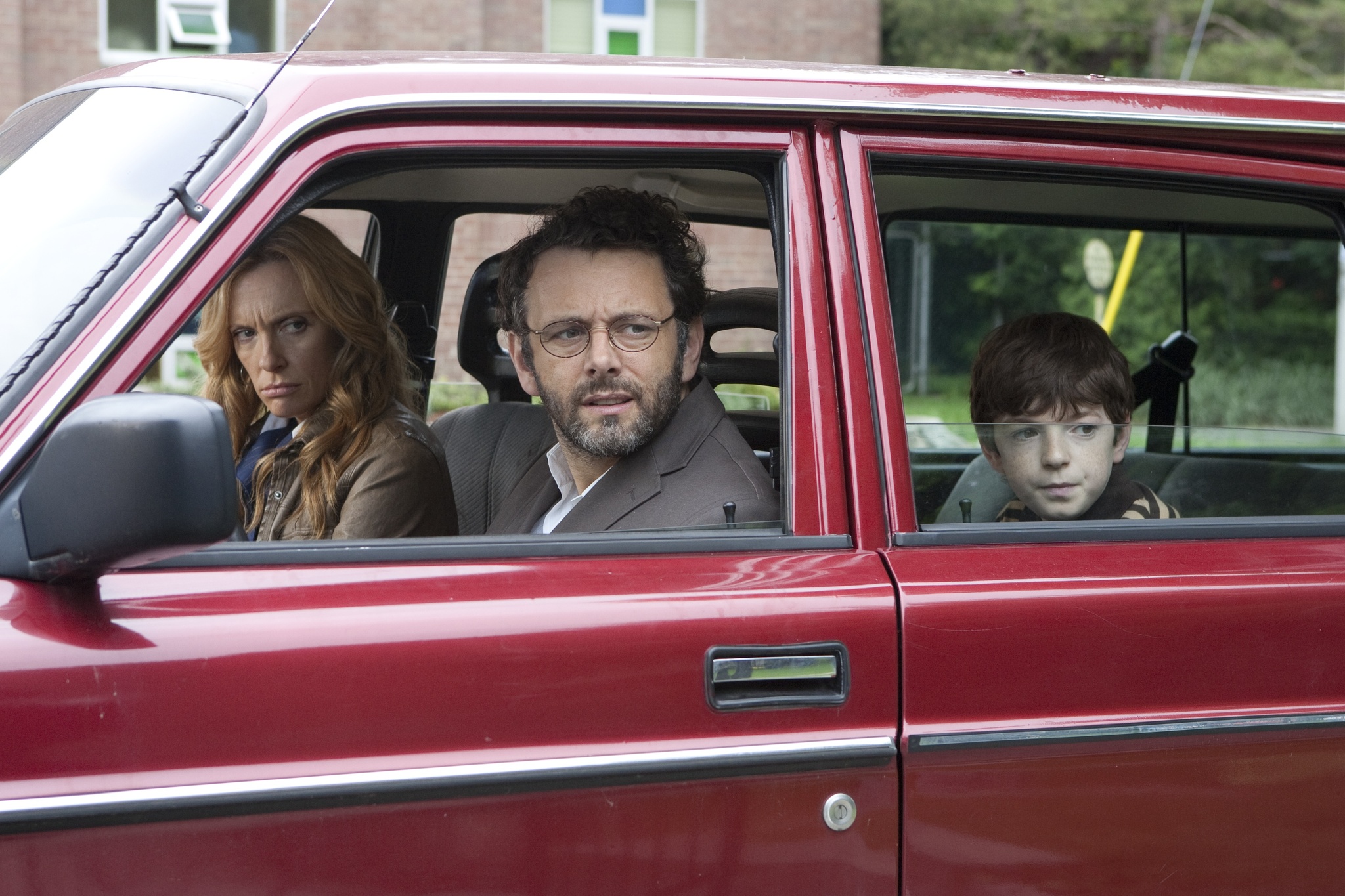 Still of Toni Collette, Michael Sheen and Jason Spevack in Jesus Henry Christ (2012)