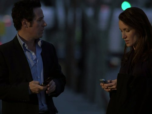 Still of Rob Morrow and Michelle Nolden in Numb3rs (2005)