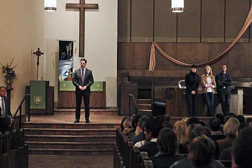 Still of Thomas Gibson, Shemar Moore, Paget Brewster and Rachel Nichols in Nusikalstami protai (2005)