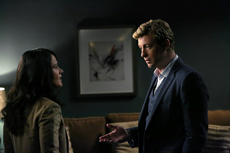 Still of Robin Tunney and Simon Baker in Mentalistas (2008)