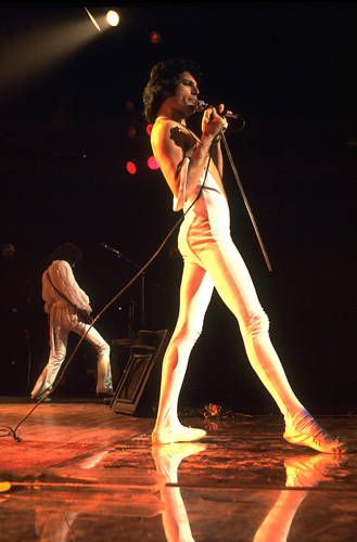 Queen' Freddie Mercury performing, 1978
