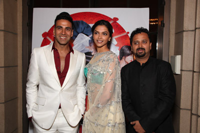 Nikhil Advani, Akshay Kumar and Deepika Padukone at event of Chandni Chowk to China (2009)