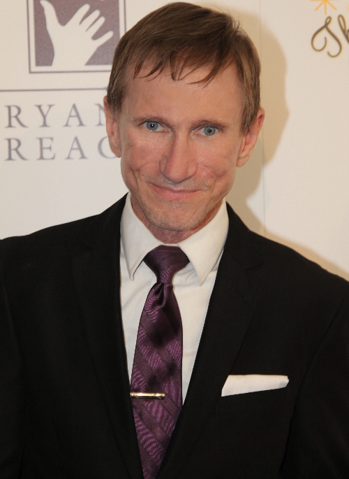 Bill Oberst Jr. on red carpet at Beverly Hilton, Los Angeles 06-01-14 for Pat Boone Birthday Celebration.