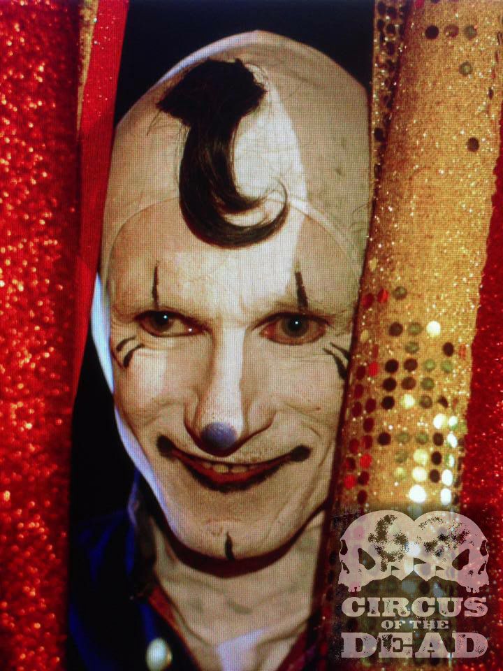 Bill Oberst Jr. as the necrophiliac killer clown Papa Corn in director Billy Pon's Circus Of The Dead http://www.imdb.com/title/tt2782232