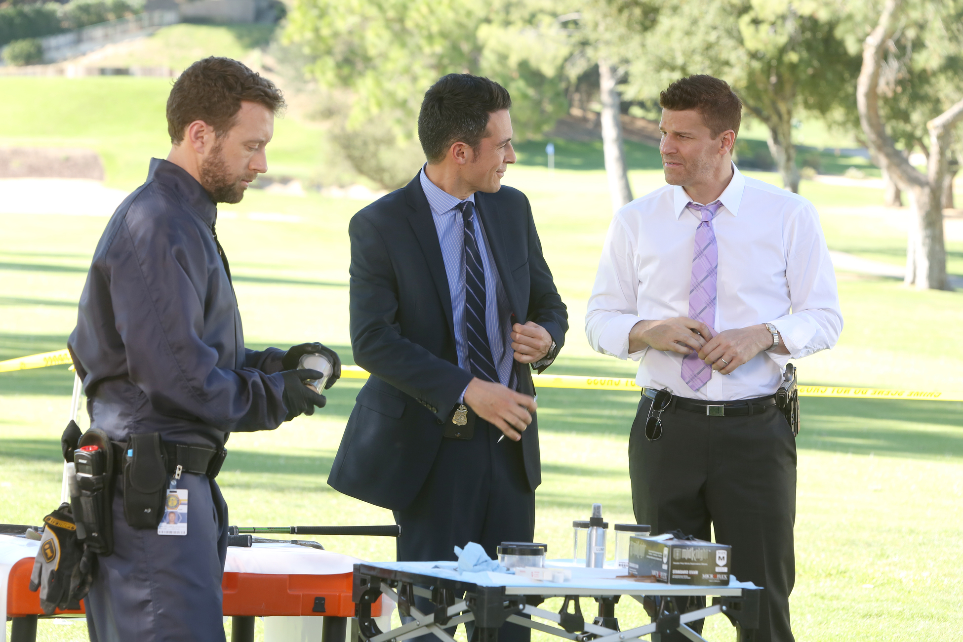 Still of David Boreanaz, T.J. Thyne and John Boyd in Kaulai (2005)