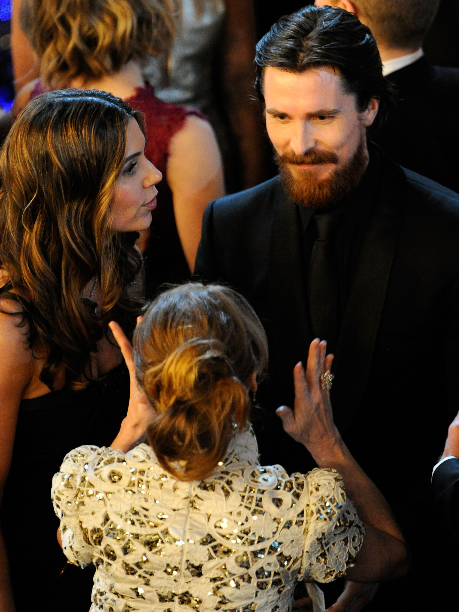 Christian Bale and Melissa Leo