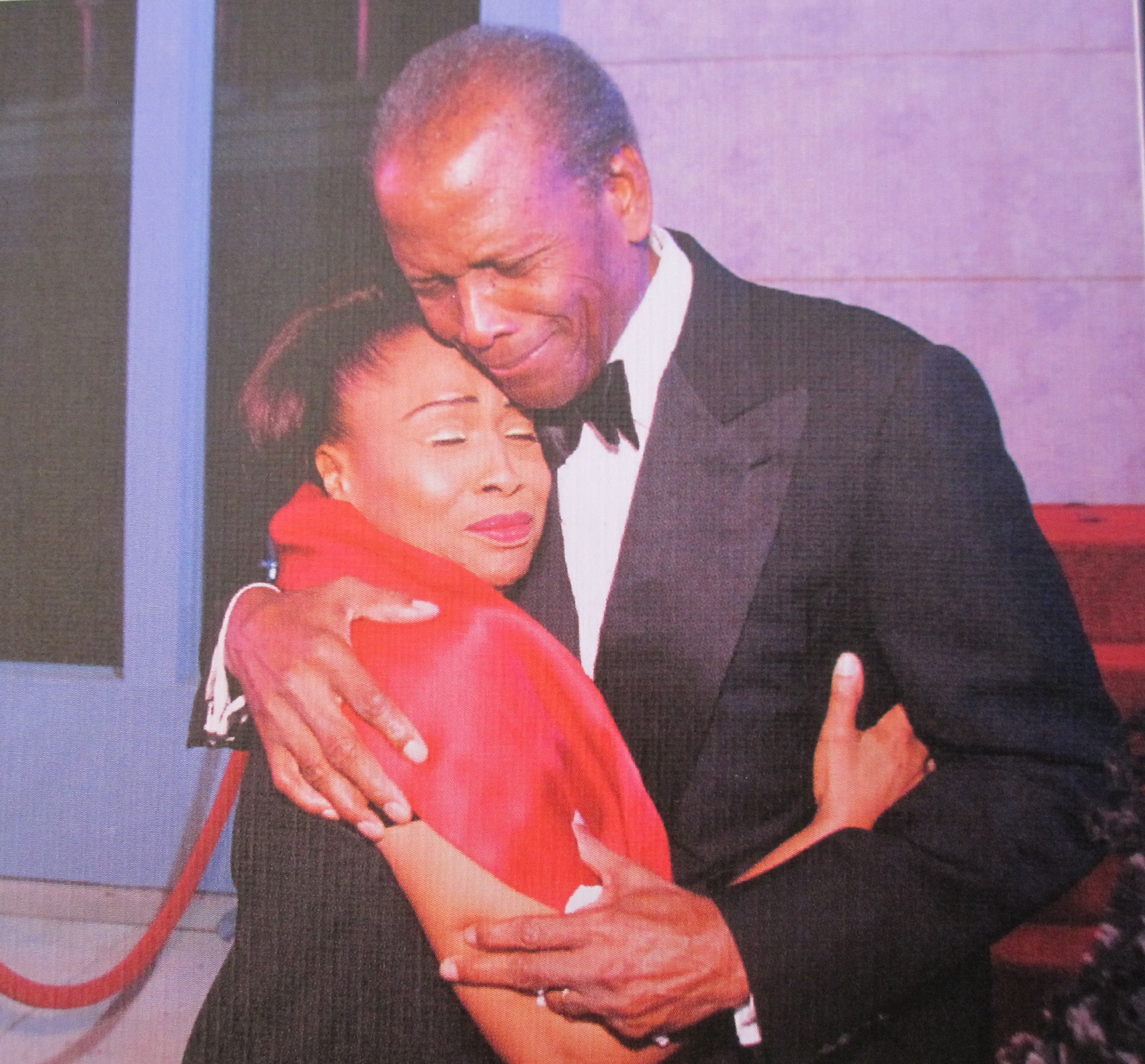 Jenifer Lewis and Sidney Poitier share a moment at the opening of the Tyler Perry Studios.