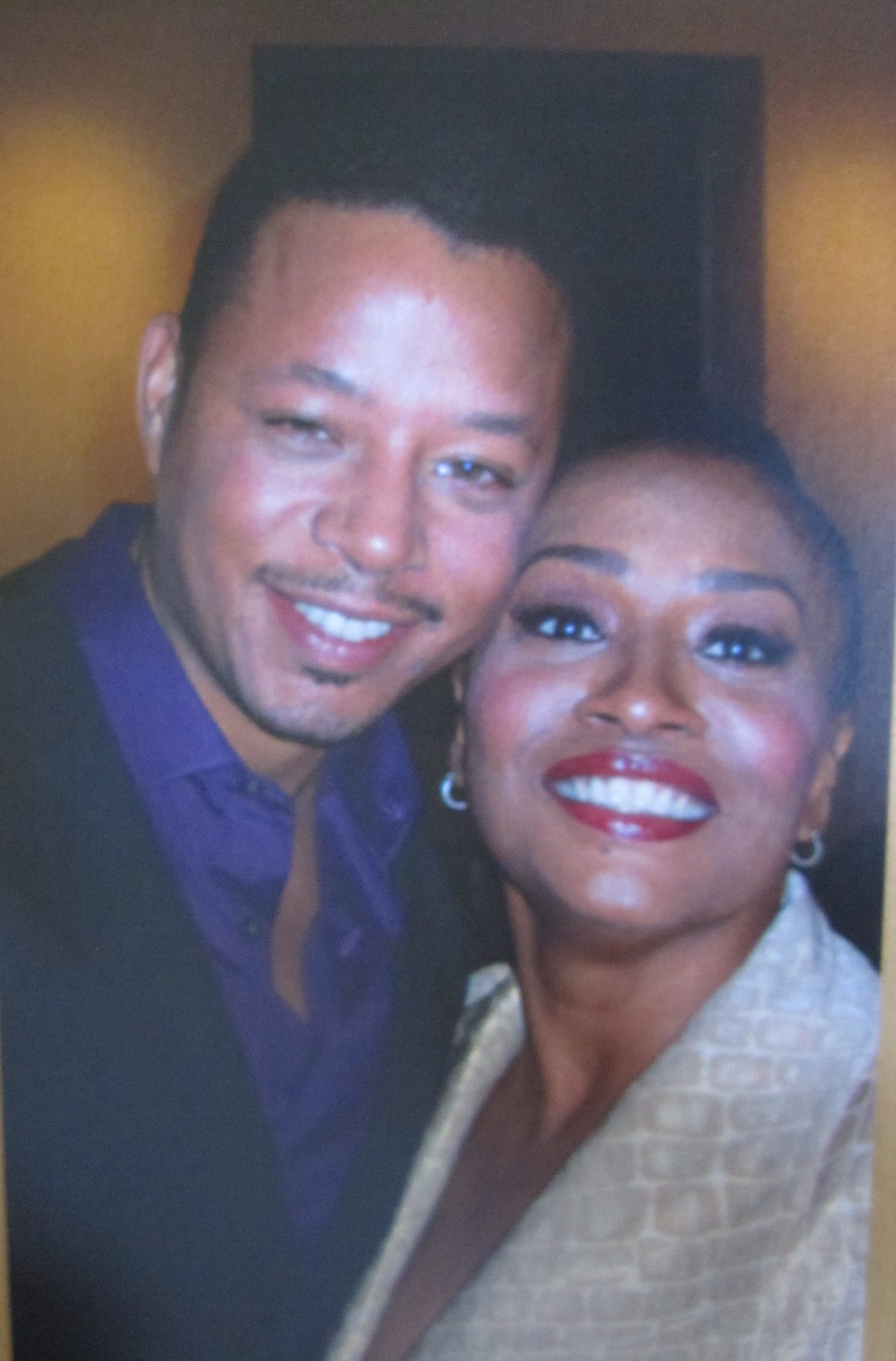 Jenifer Lewis and co-star Terrence Howard at the premiere of their film 