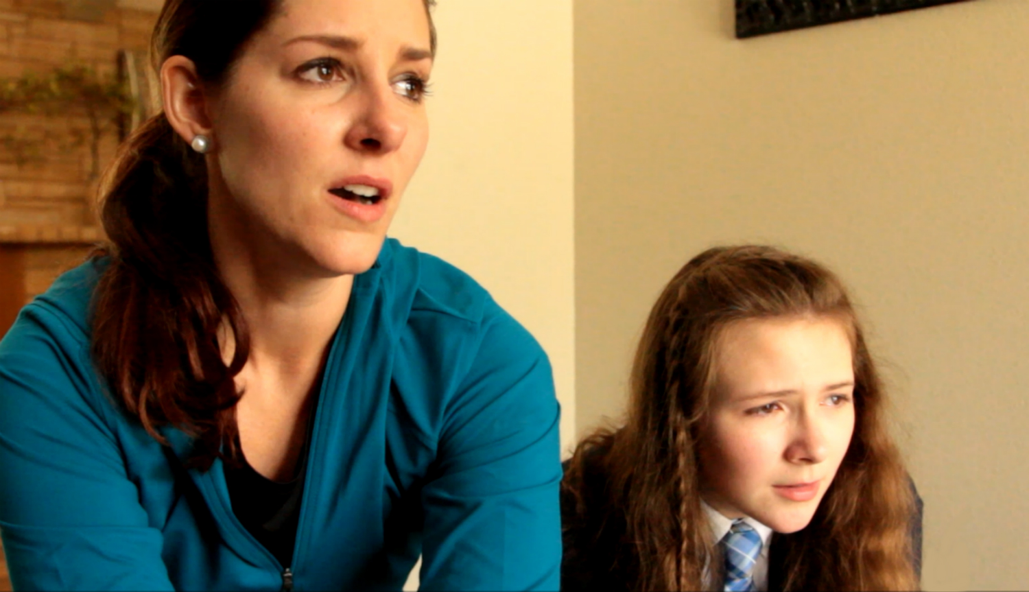 Half of Twenty Two screen shot - Rachel A Chambers (Aunt Mary) and Tamara Truly Wahrmund (Miranda McCarty) (May 2014)