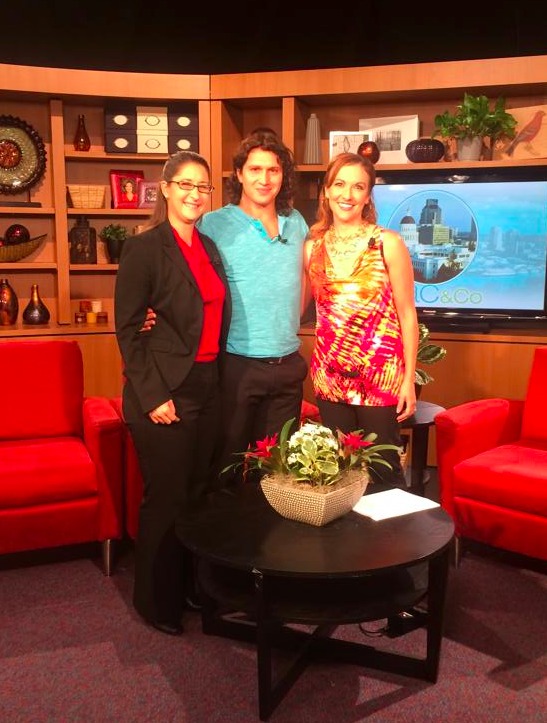 Fraser Kershaw & Dr. Hetzner with ABC's Melissa Paul