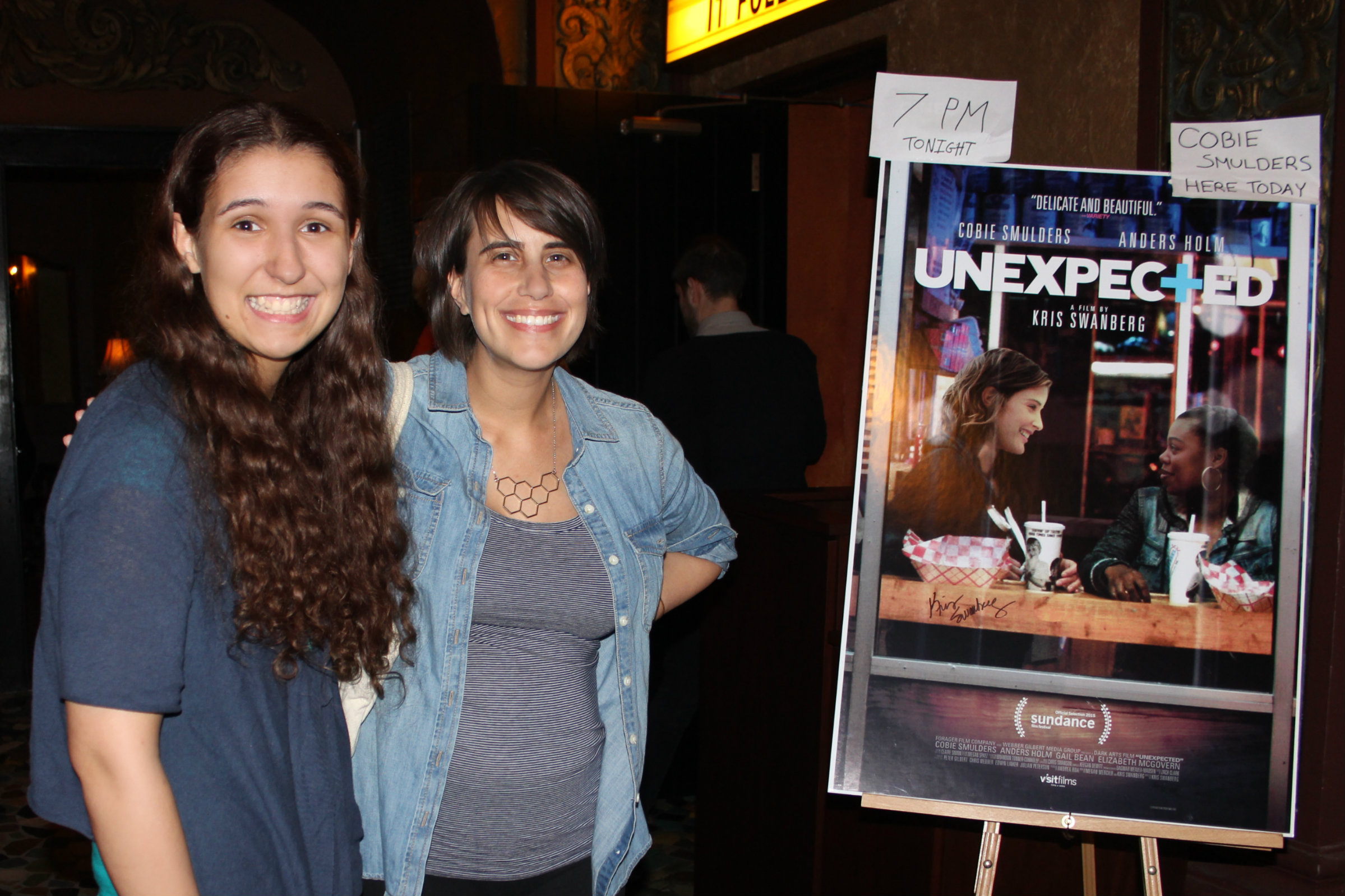 Lisa Christine Holmberg and Kris Swanberg at event of Unexpected (2015)