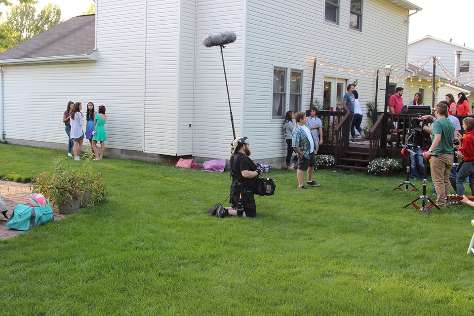 On location shoot with Lisa Christine Holmberg for The Neighborhood Watch (2014)