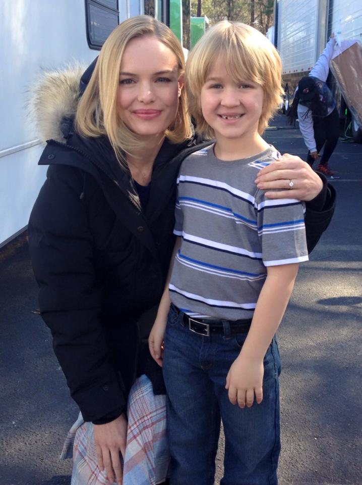 Bobby Batson is with Kate Bosworth on the set of 