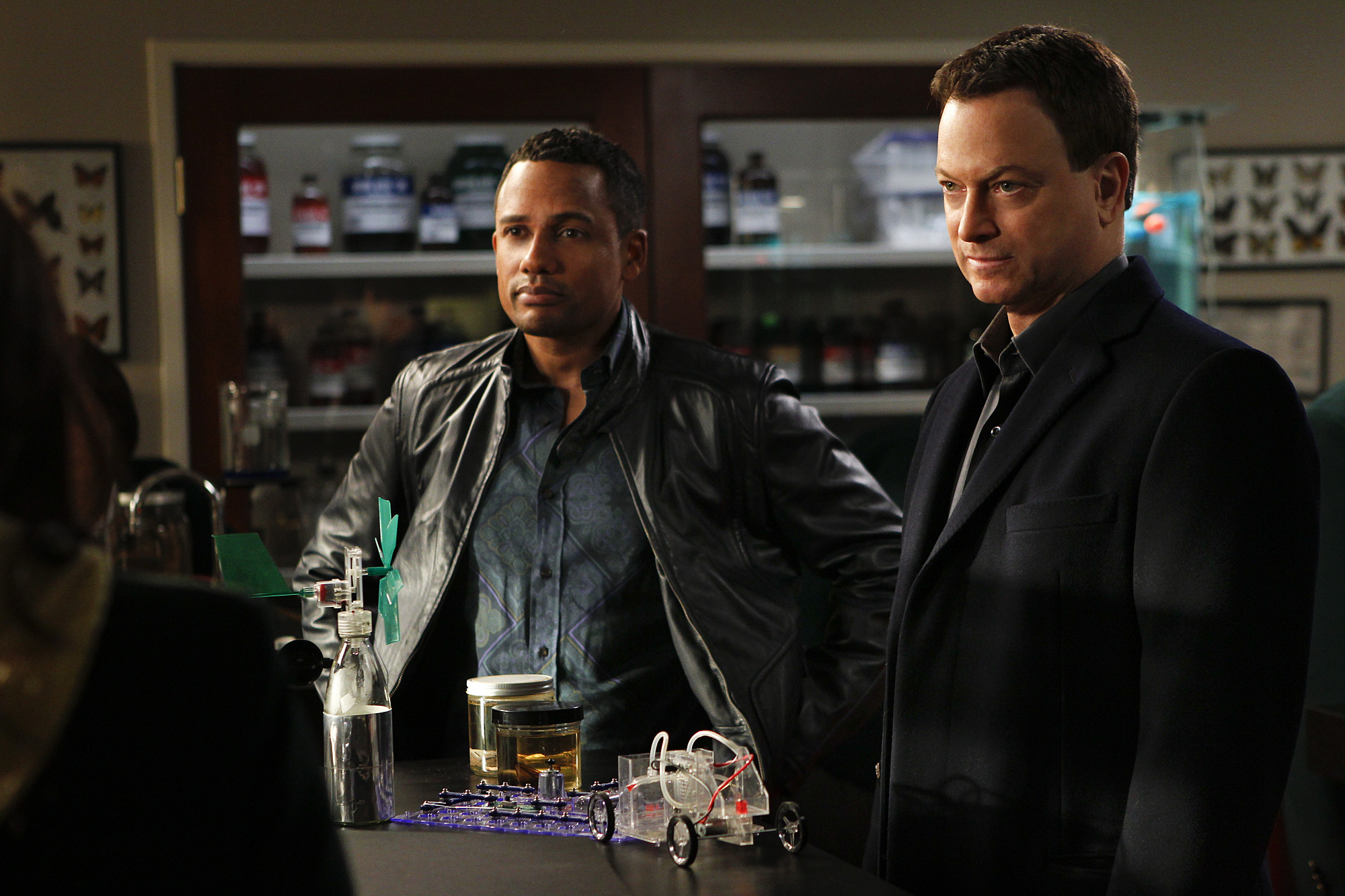 Still of Gary Sinise and Hill Harper in CSI Niujorkas (2004)