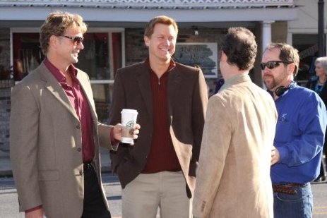 John Schneider, Patrick Kirton, Andrew Sensenig, and director Rodney Ray from 