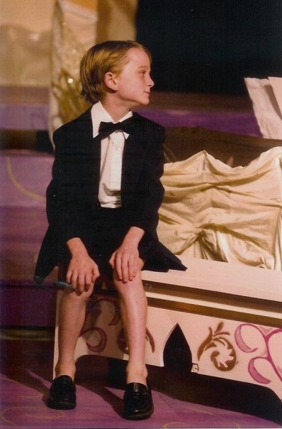 Ethan Paisley making his stage debut in 2008 as Bert in 