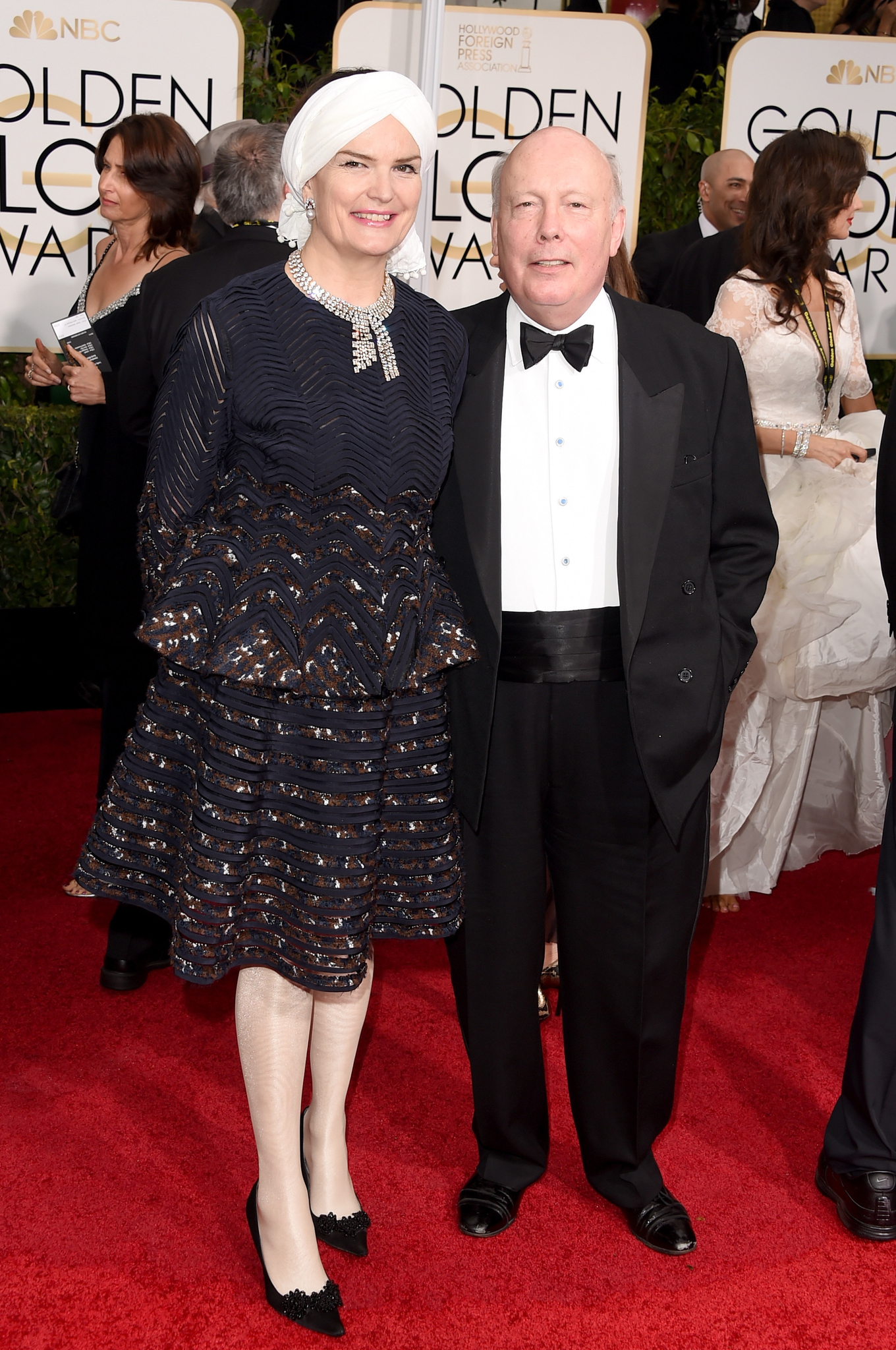 Julian Fellowes and Emma Joy at event of 72nd Golden Globe Awards (2015)