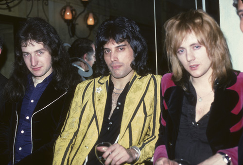 Queen's John Deacon, Freddie Mercury and Roger Taylor